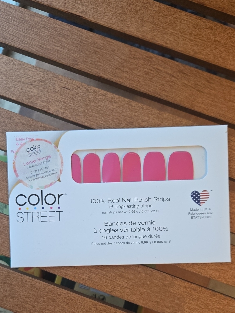 Color Street Madrid Nail Polish Strips Pink